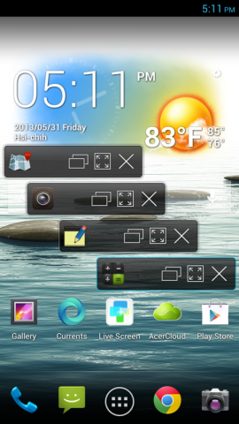 Liquid S1 mit Float UI (Bild: Acer)